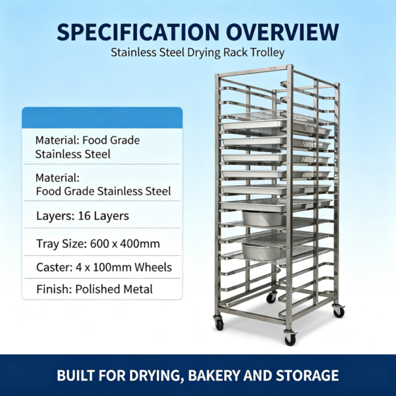 10-Tier, 15-Tier or 20-Tier Bakery Trolley: How Many Trays Do You Really Need?