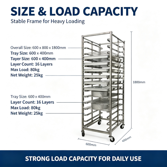 201 vs 304 vs 316 Stainless Steel Bakery Trolley: Which One Should You Choose?