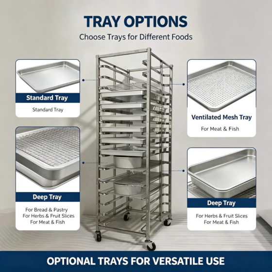 Bakery Cooling Rack Trolley for Bread, Cake and Pastry Production